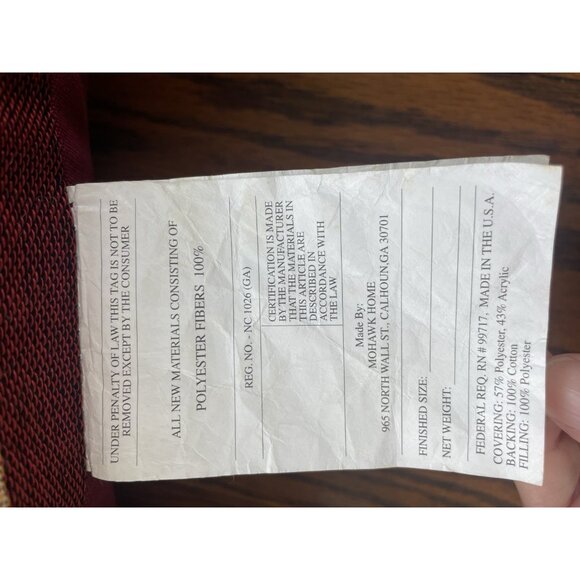 Tapestry Throw Accent Pillow 18”Christmas Chickadee  Mohawk Home Holly Snow Vtg - Picture 14 of 14